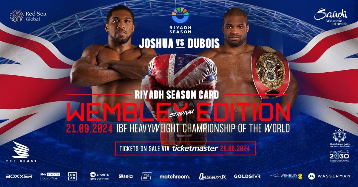 Anthony Joshua vs Daniel Dubois Fight Poster